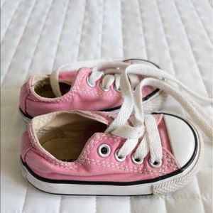 All star Converse sneakers, toddler size 3, pink